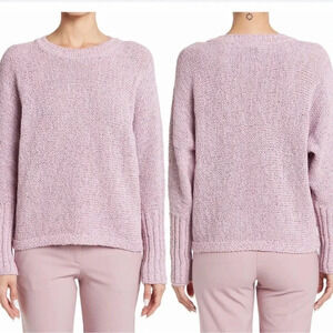 NWT!! St. John - Marled Foil Crewneck Sweater - Purple - Size Small